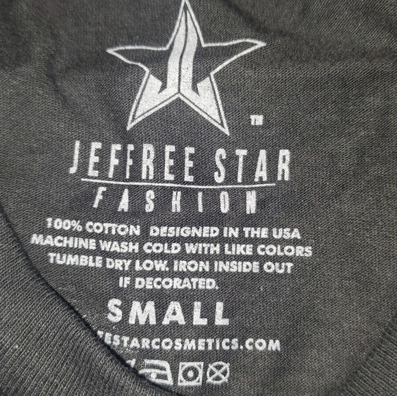 Jeffree Star Short Sleeve Black Logo Tee Small New - Picture 15 of 15